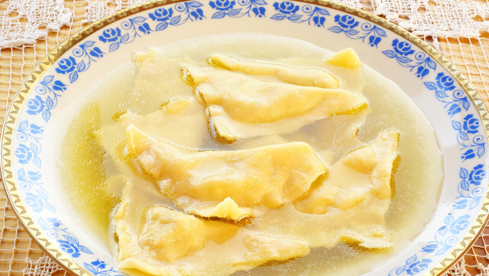 Kreplach (Jewish ravioli)